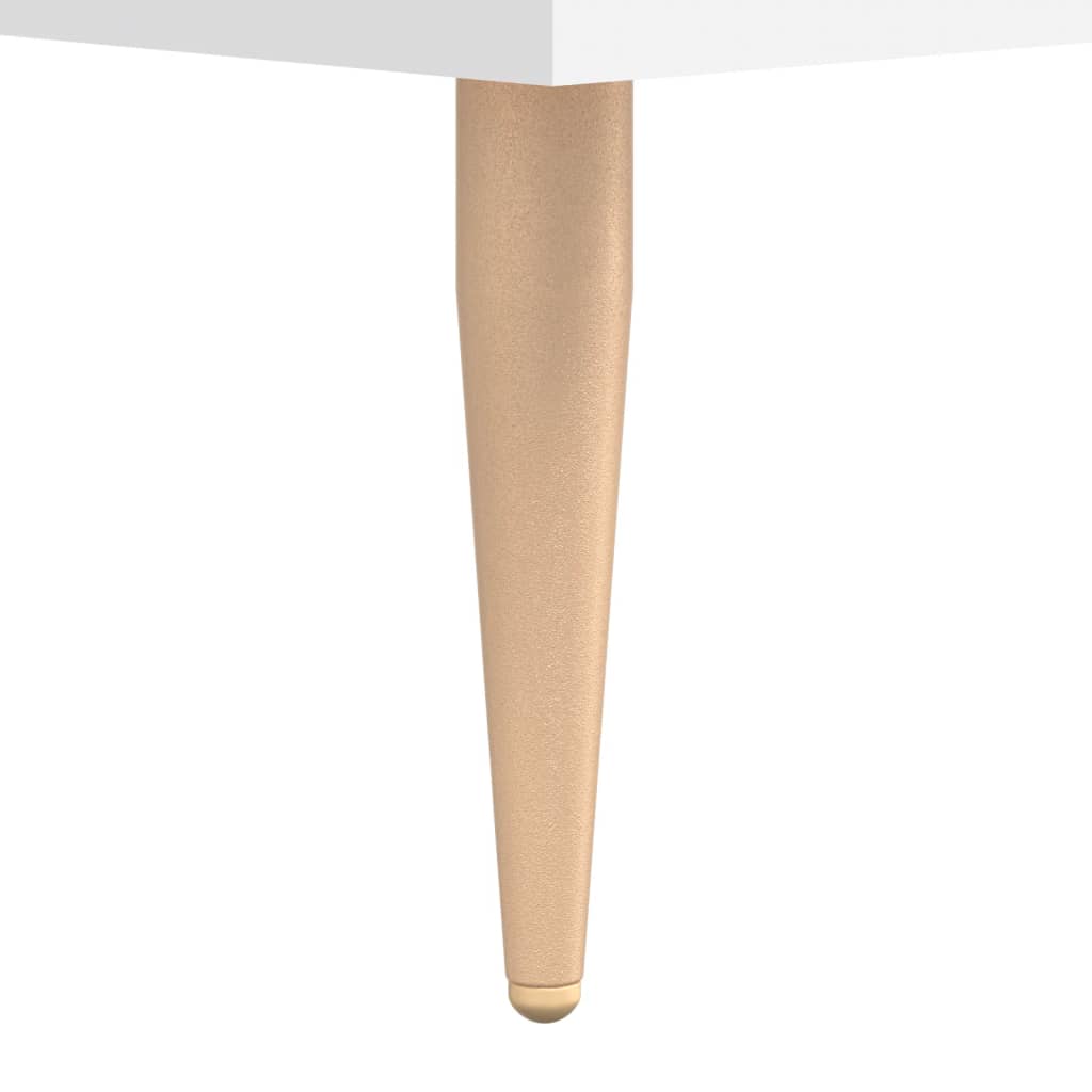 Table basse blanche 50x50x40 cm en bois