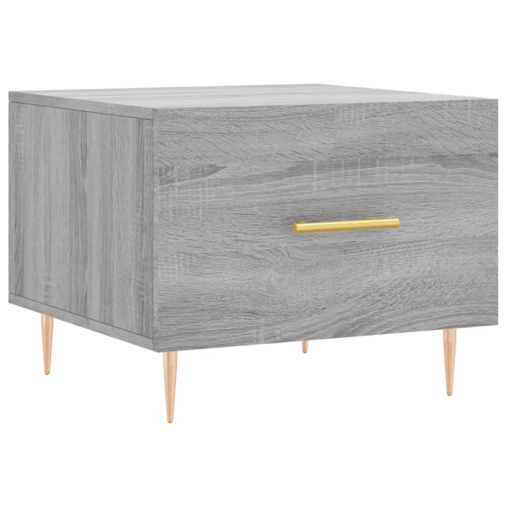 Table basse Sonoma grise 50x50x40 cm en bois