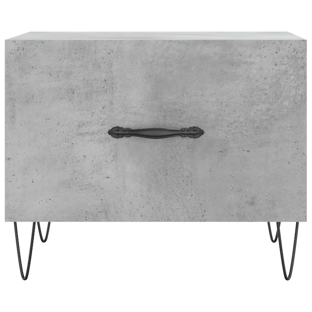 Table basse gris béton 50x50x40 cm en bois