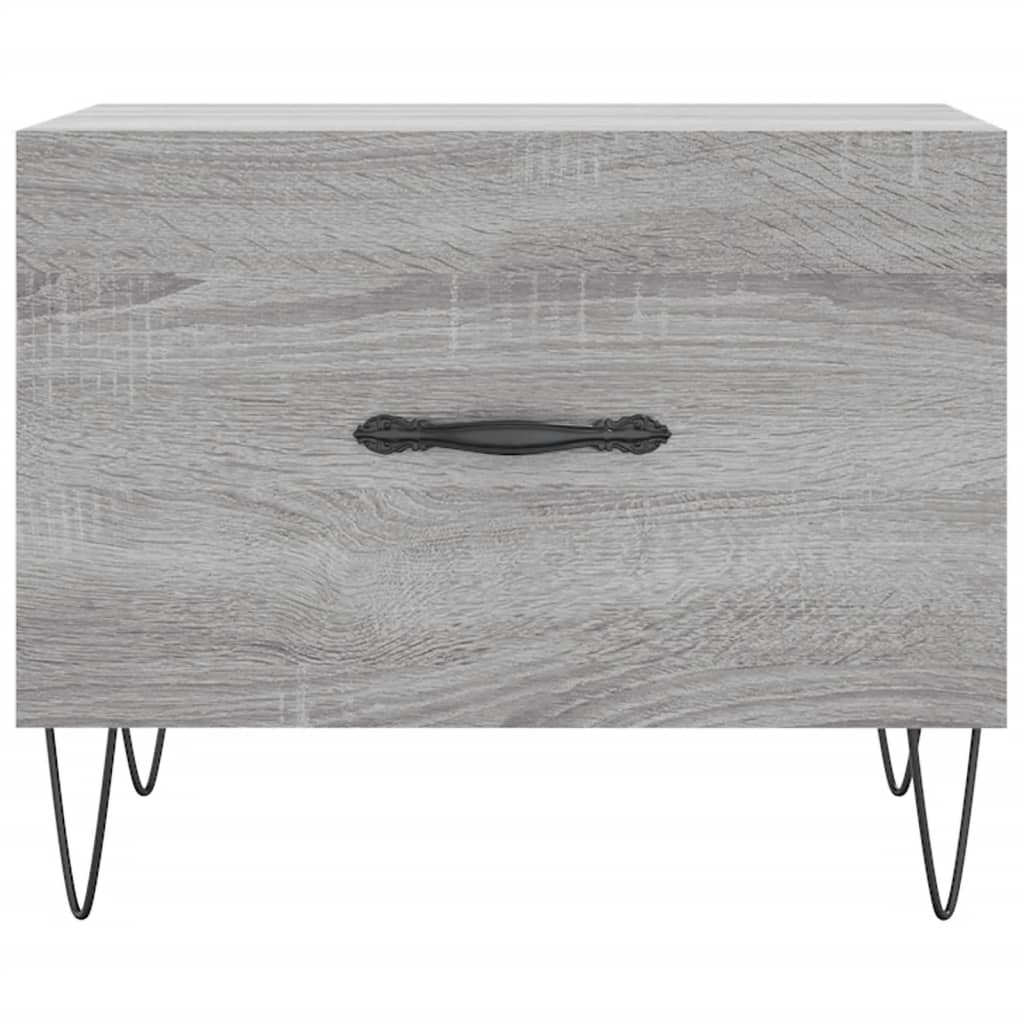 Table basse Sonoma grise 50x50x40 cm en bois