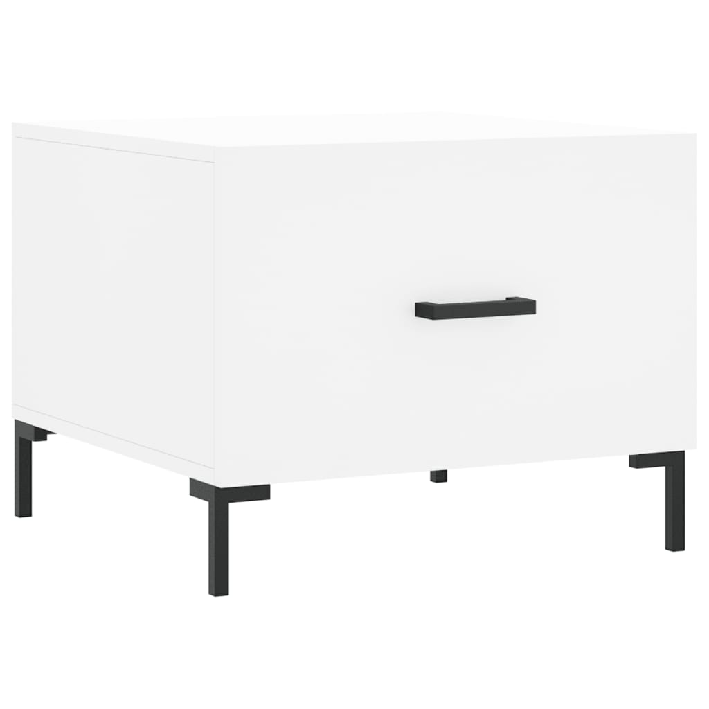 Tables basses 2 pcs. Blanc 50x50x40 cm en bois