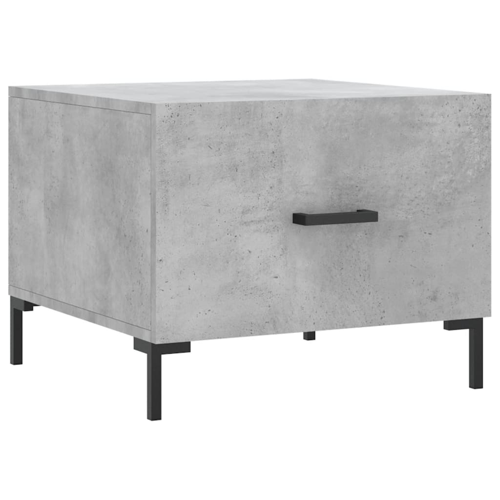 Table basse gris béton 50x50x40 cm en bois