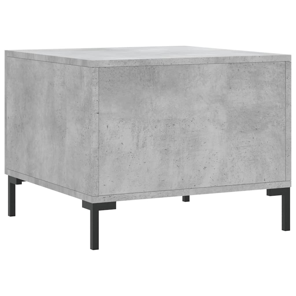 Table basse gris béton 50x50x40 cm en bois