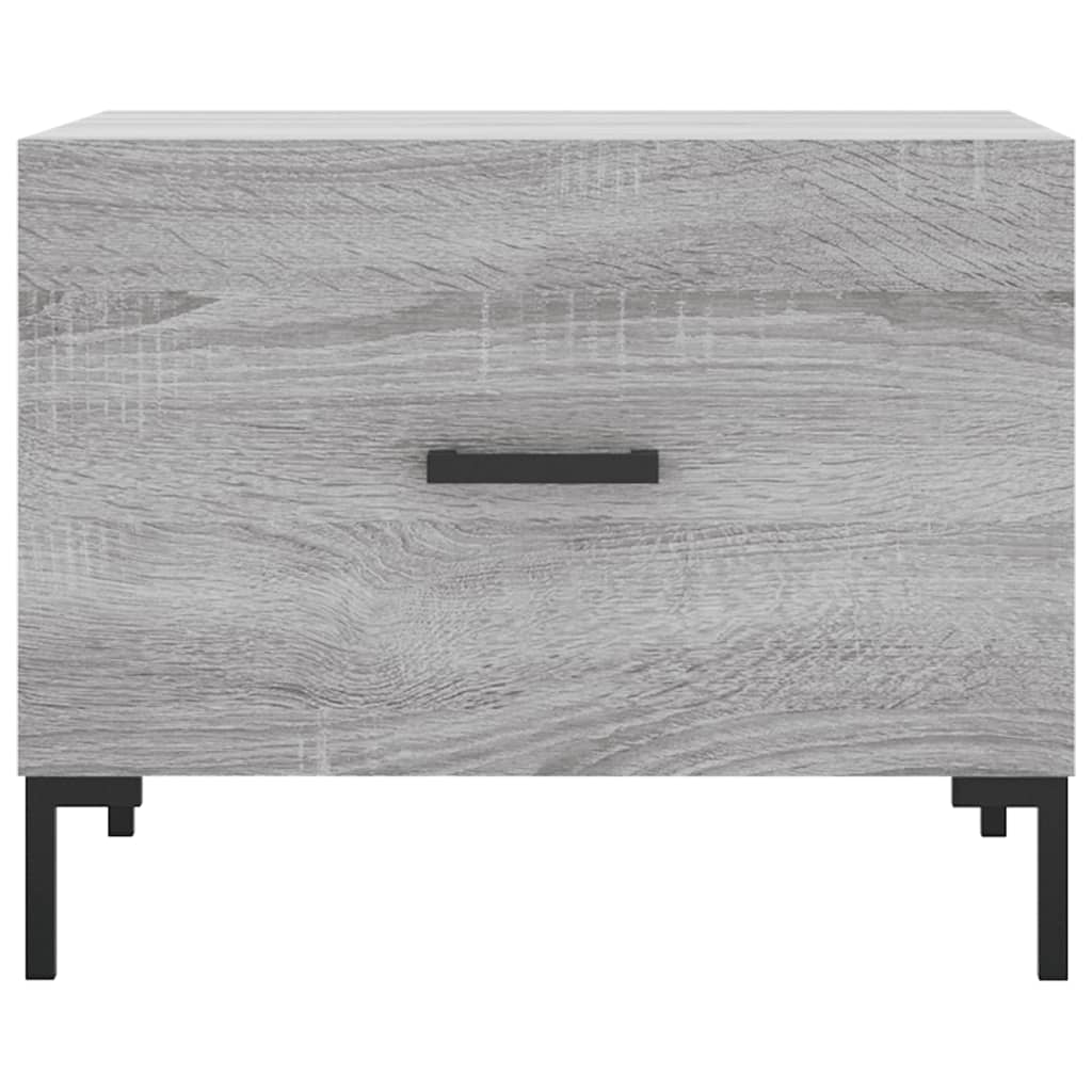 Table basse Sonoma grise 50x50x40 cm en bois