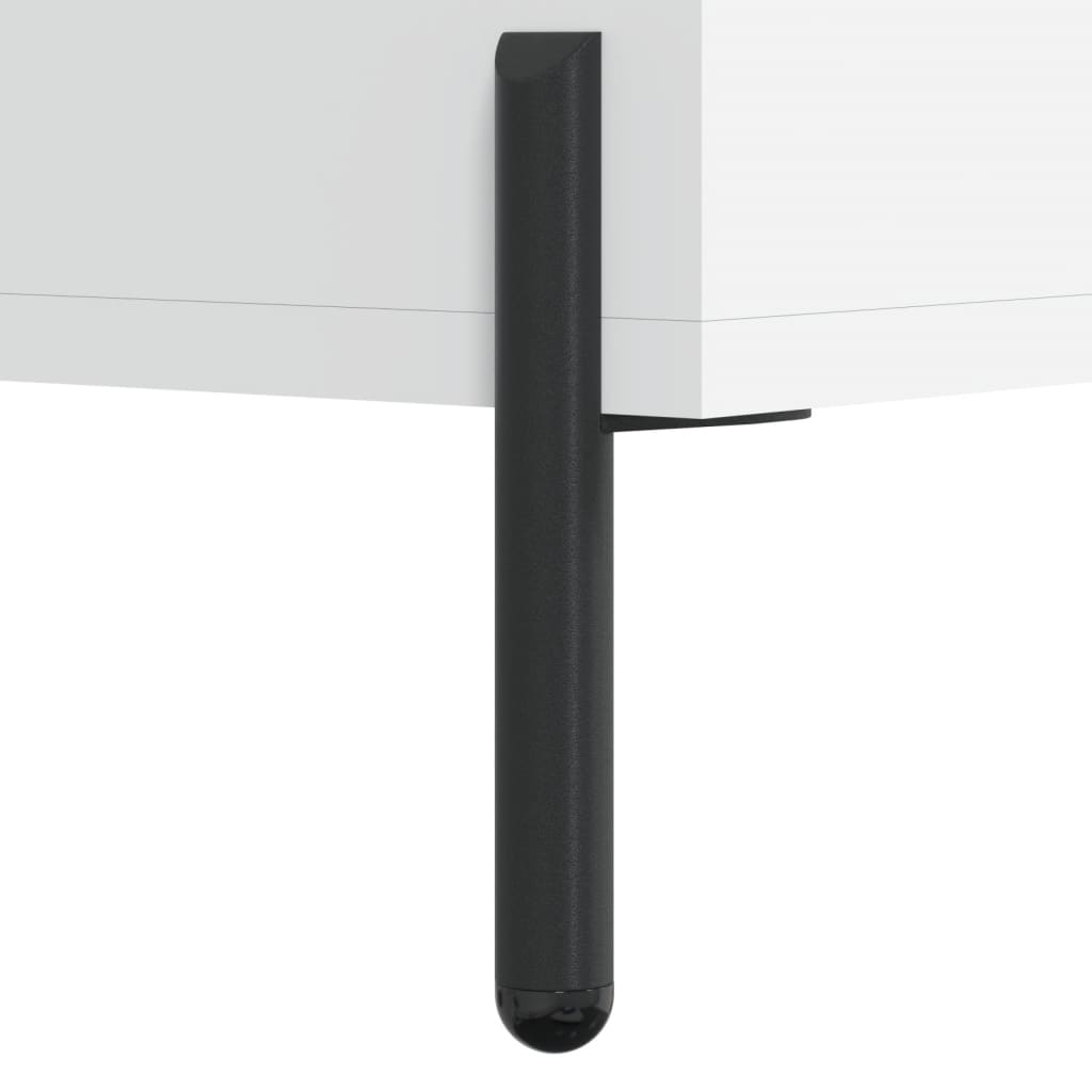 Table basse blanche 50x50x40 cm en bois