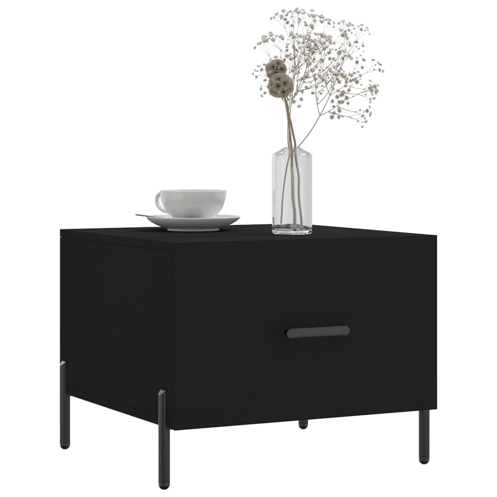 Couchtische 2 Stk. Schwarz 50x50x40 cm Holzwerkstoff