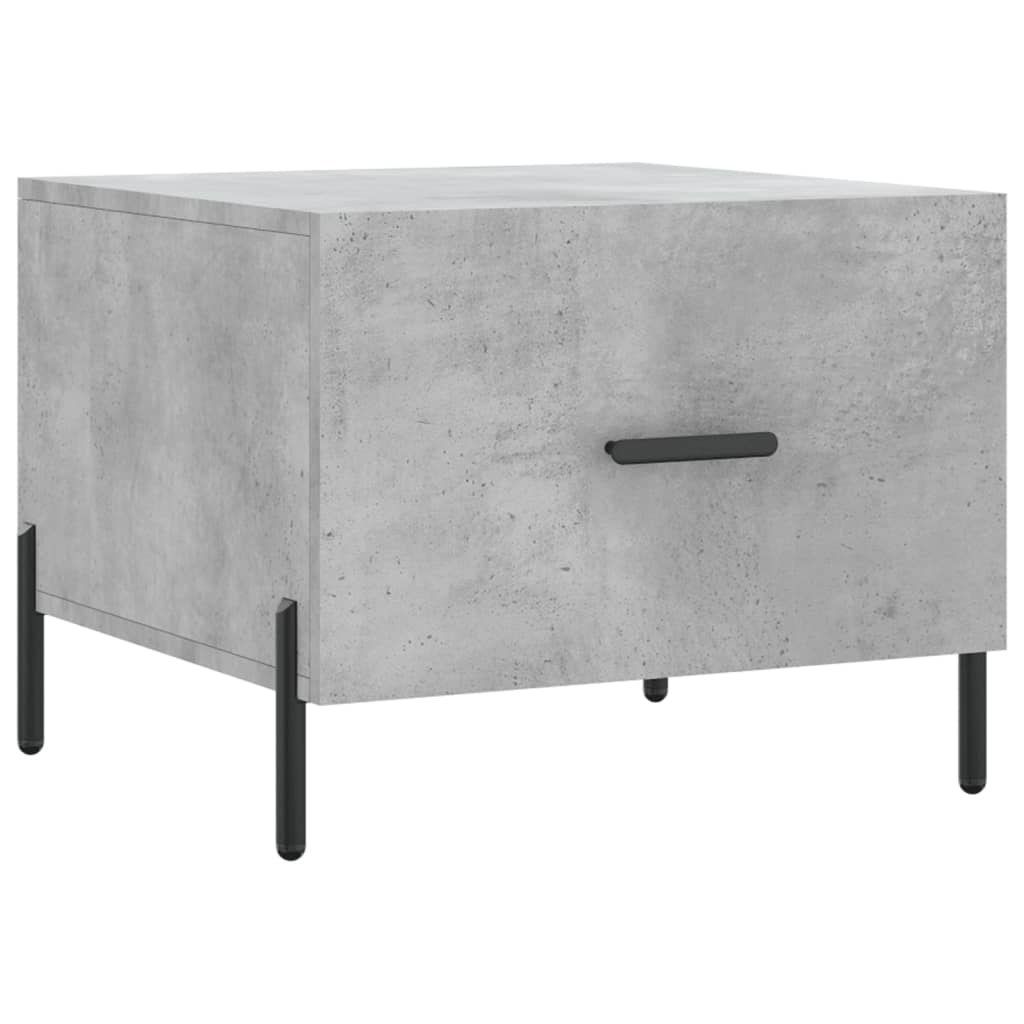 Table basse gris béton 50x50x40 cm en bois