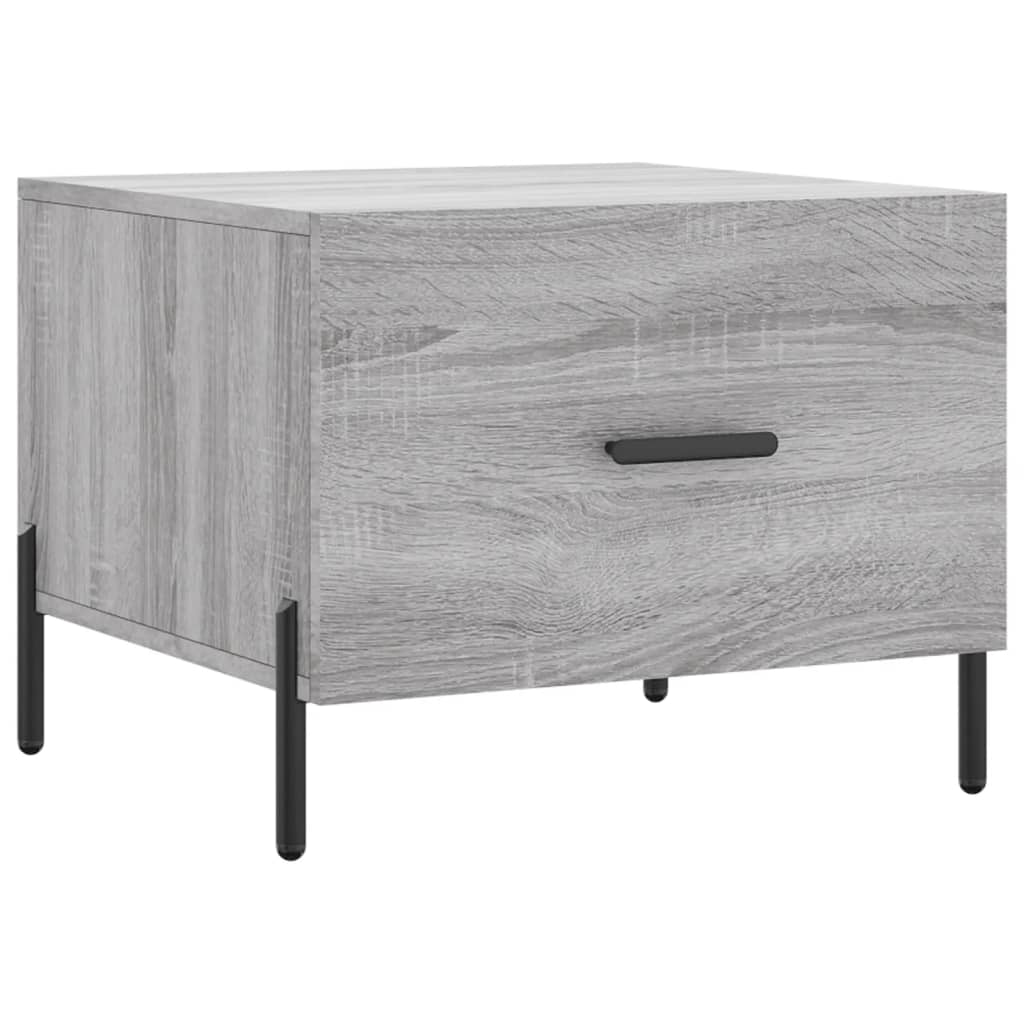 Table basse Sonoma grise 50x50x40 cm en bois