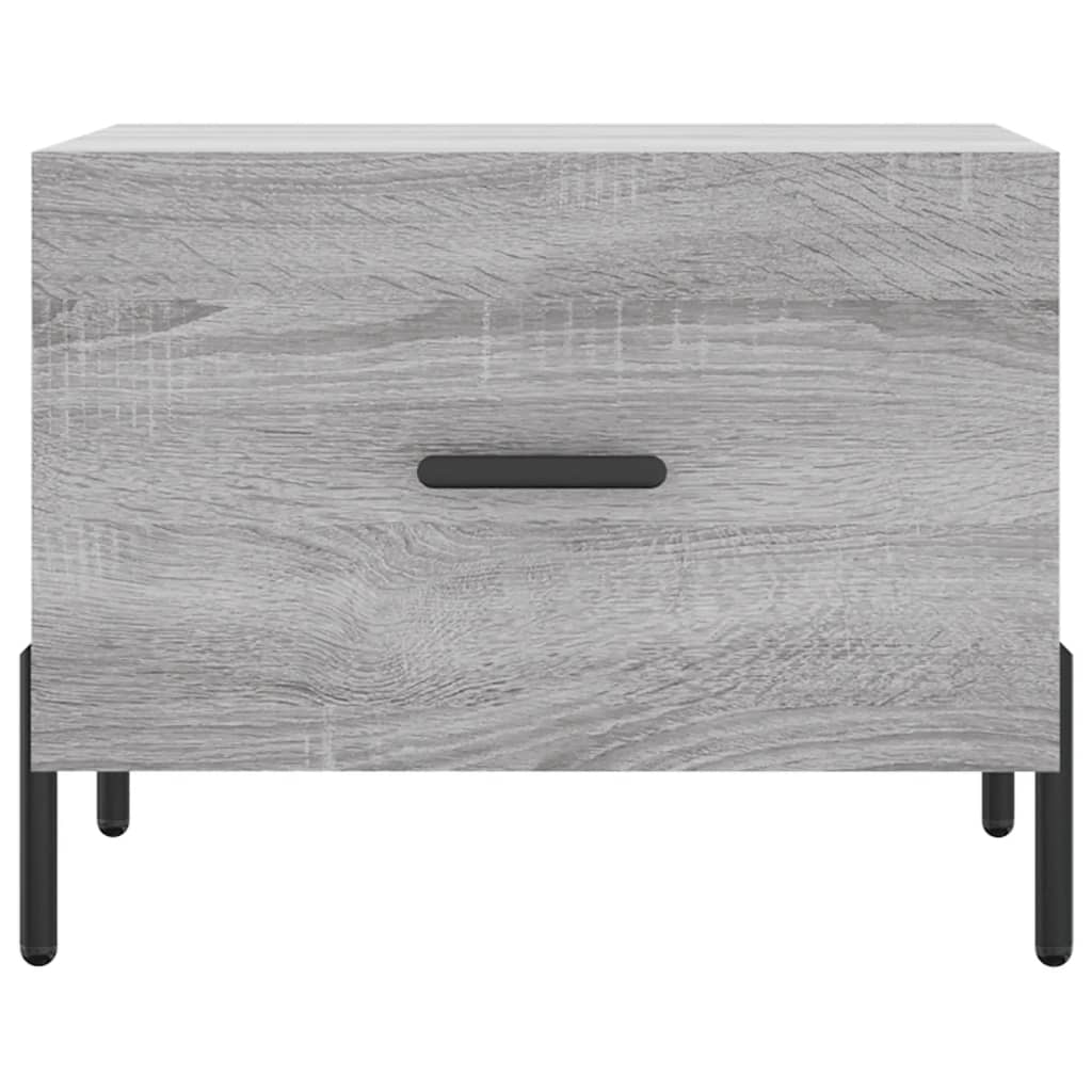 Table basse Sonoma grise 50x50x40 cm en bois