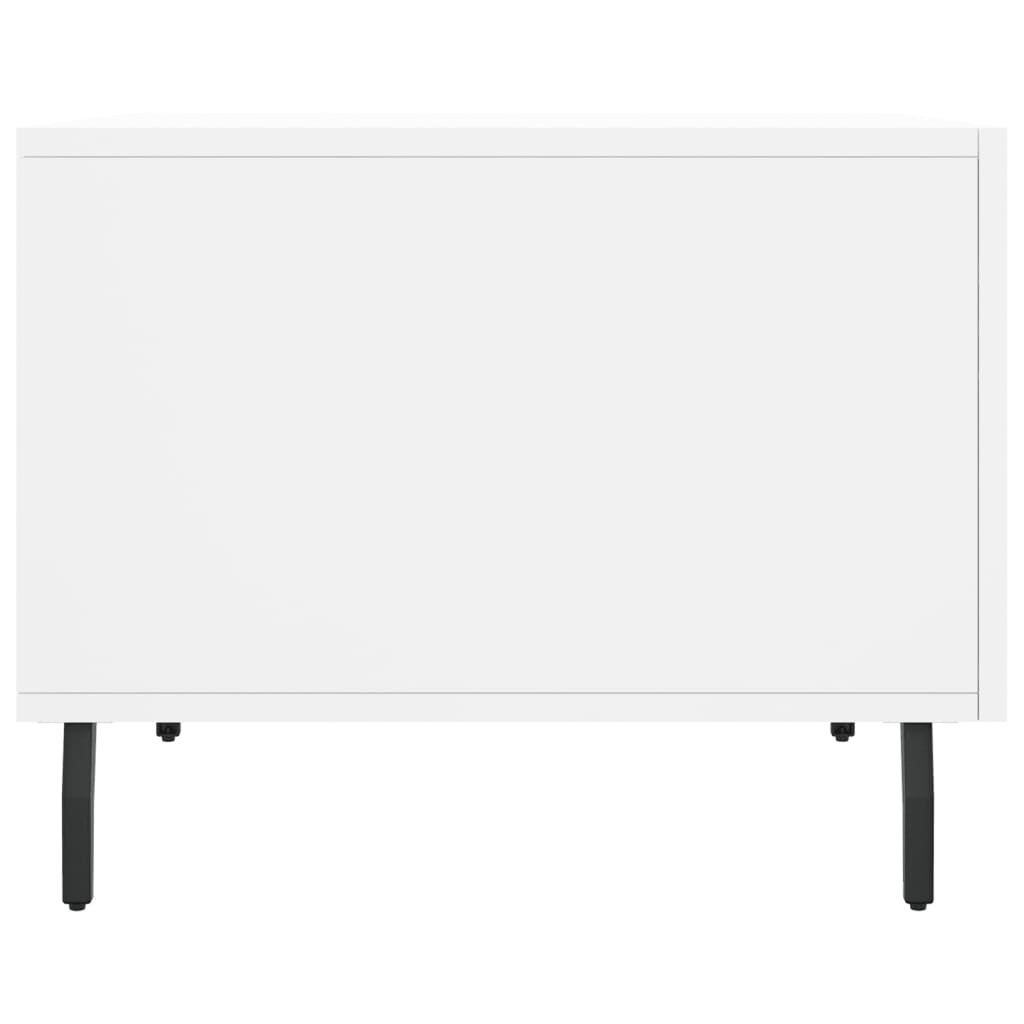 Table basse blanche 50x50x40 cm en bois