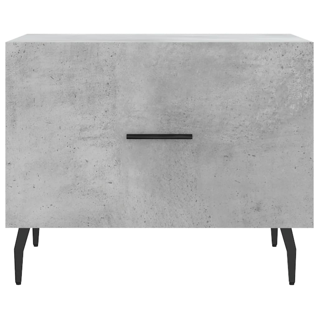 Table basse gris béton 50x50x40 cm en bois