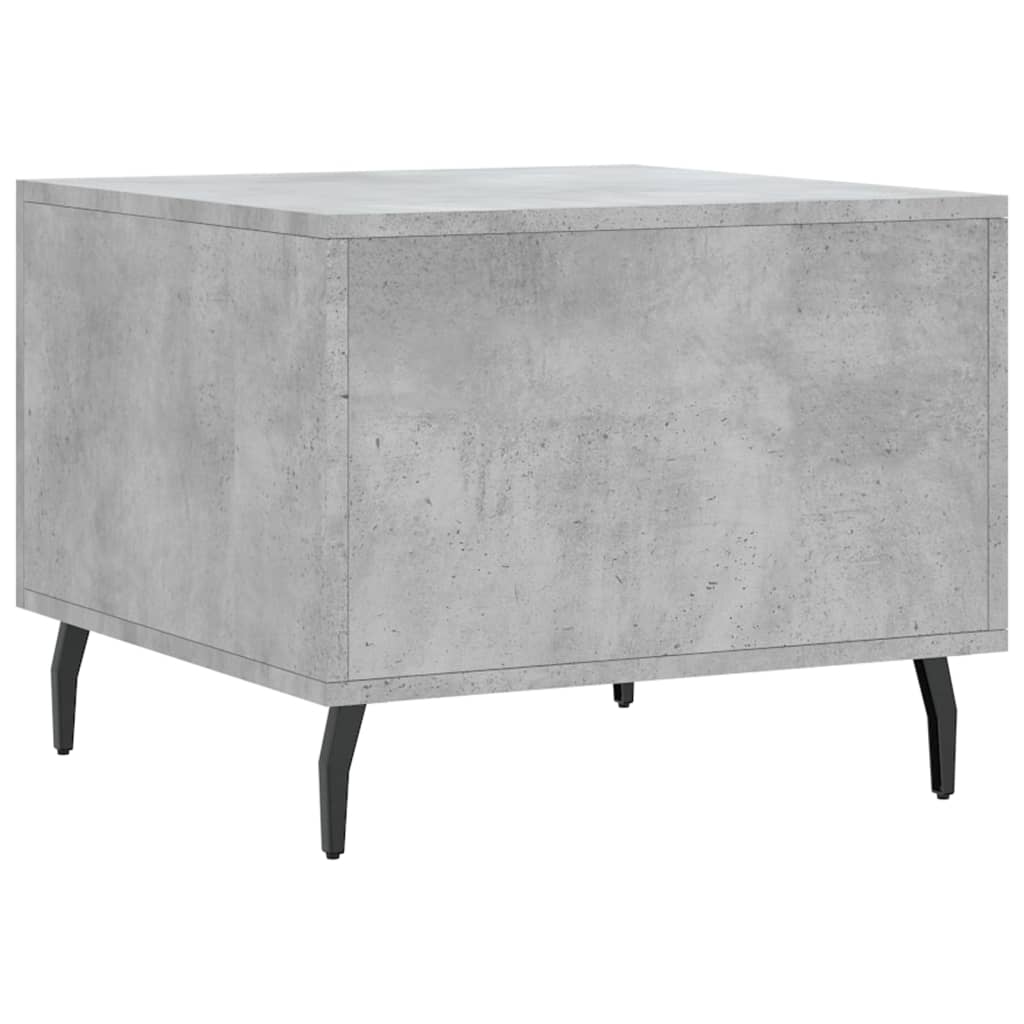 Table basse gris béton 50x50x40 cm en bois