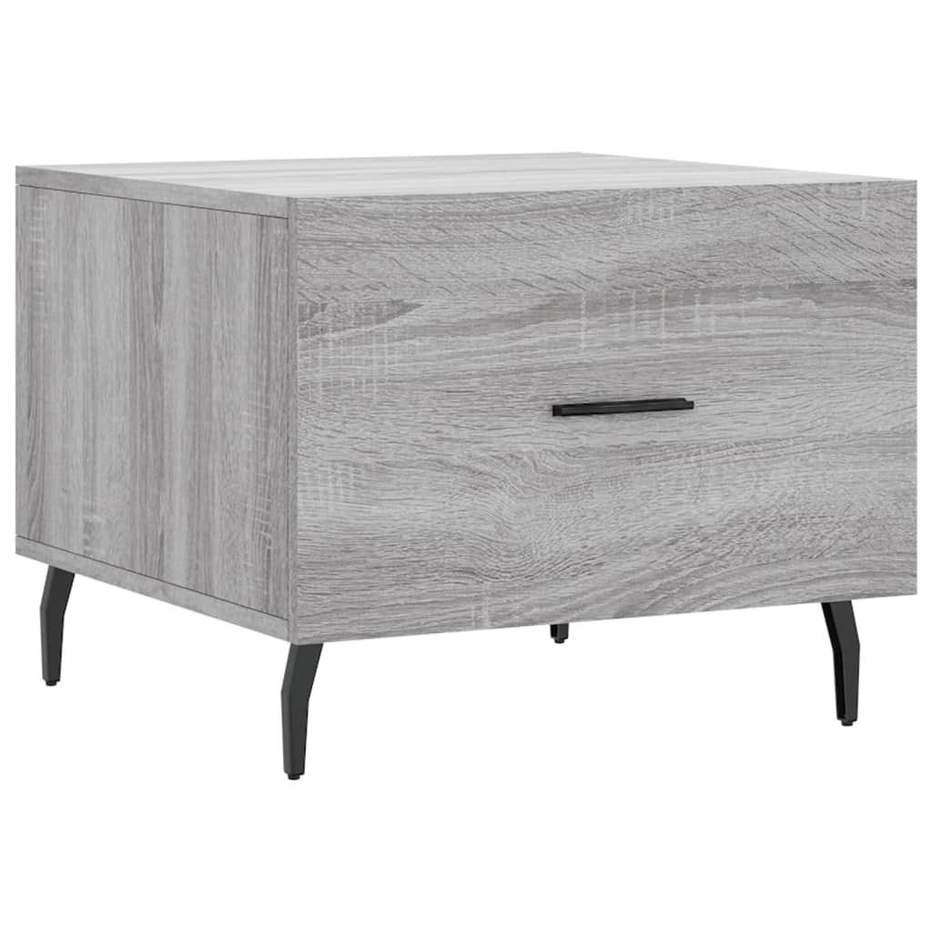 Table basse Sonoma grise 50x50x40 cm en bois