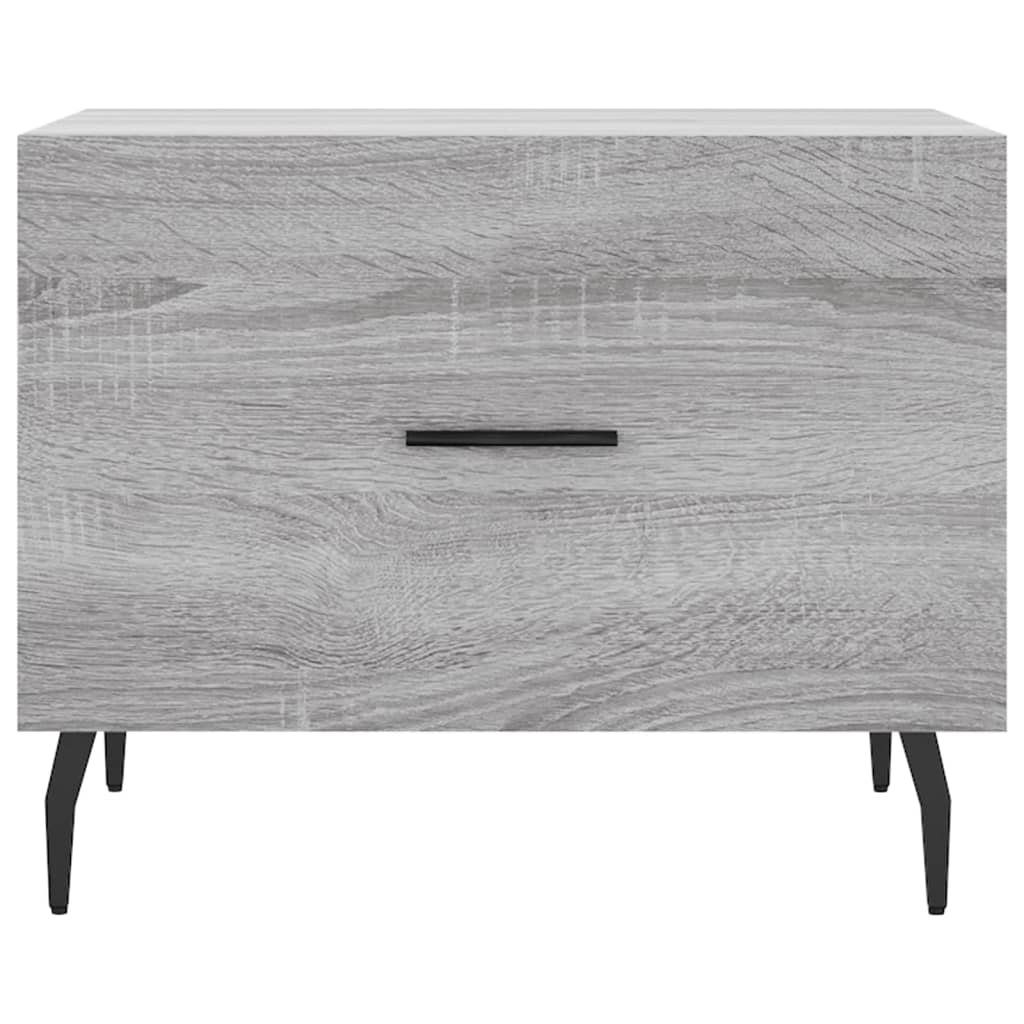 Table basse Sonoma grise 50x50x40 cm en bois