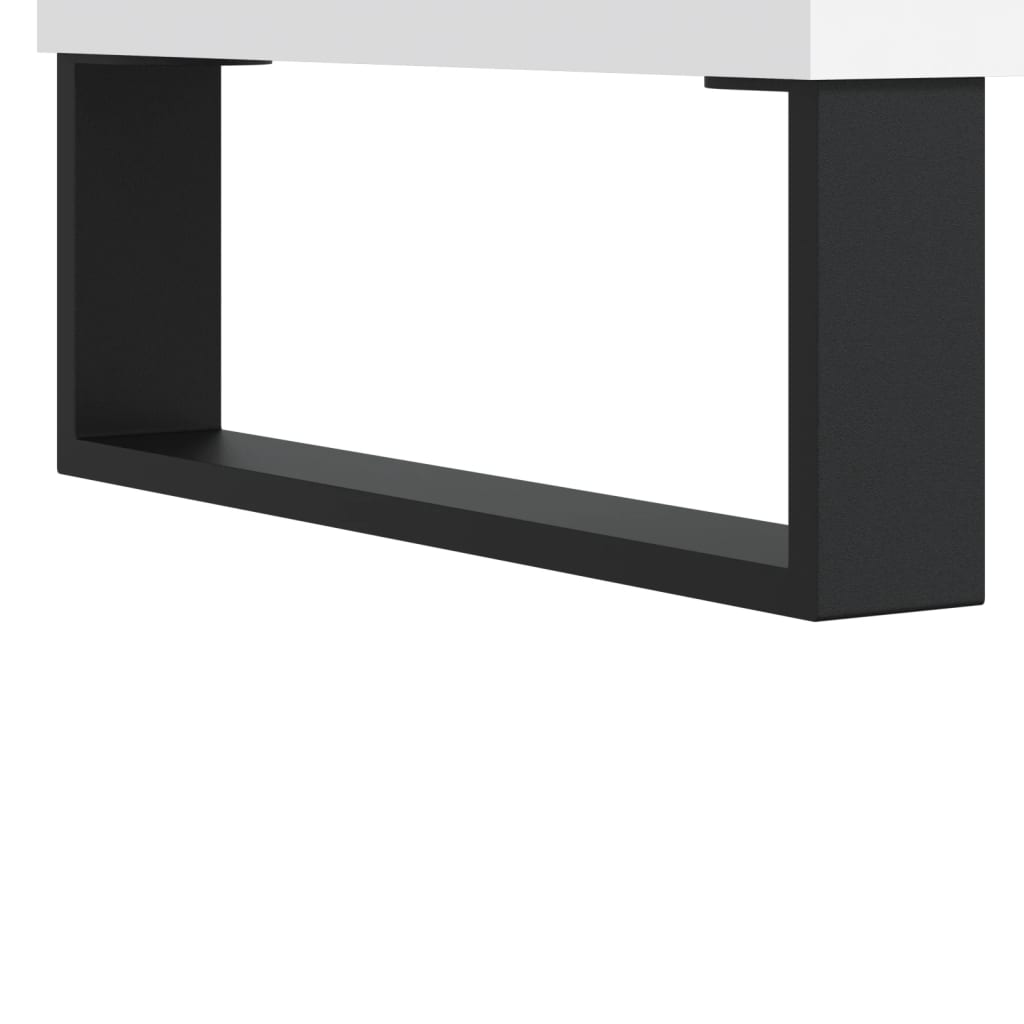 Table basse blanche 50x50x40 cm en bois