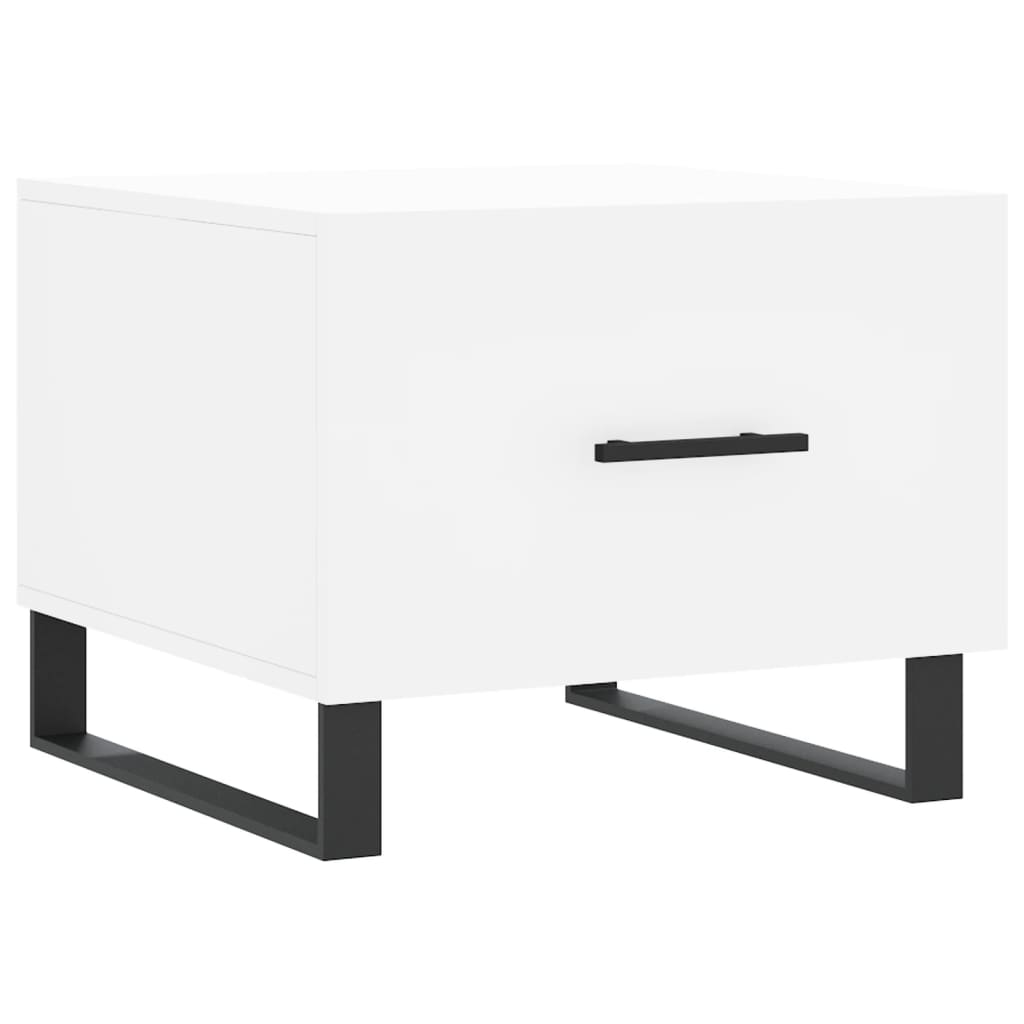 Tables basses 2 pcs. Blanc 50x50x40 cm en bois