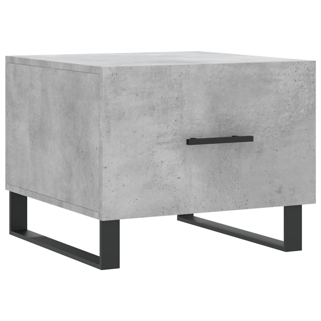 Table basse gris béton 50x50x40 cm en bois