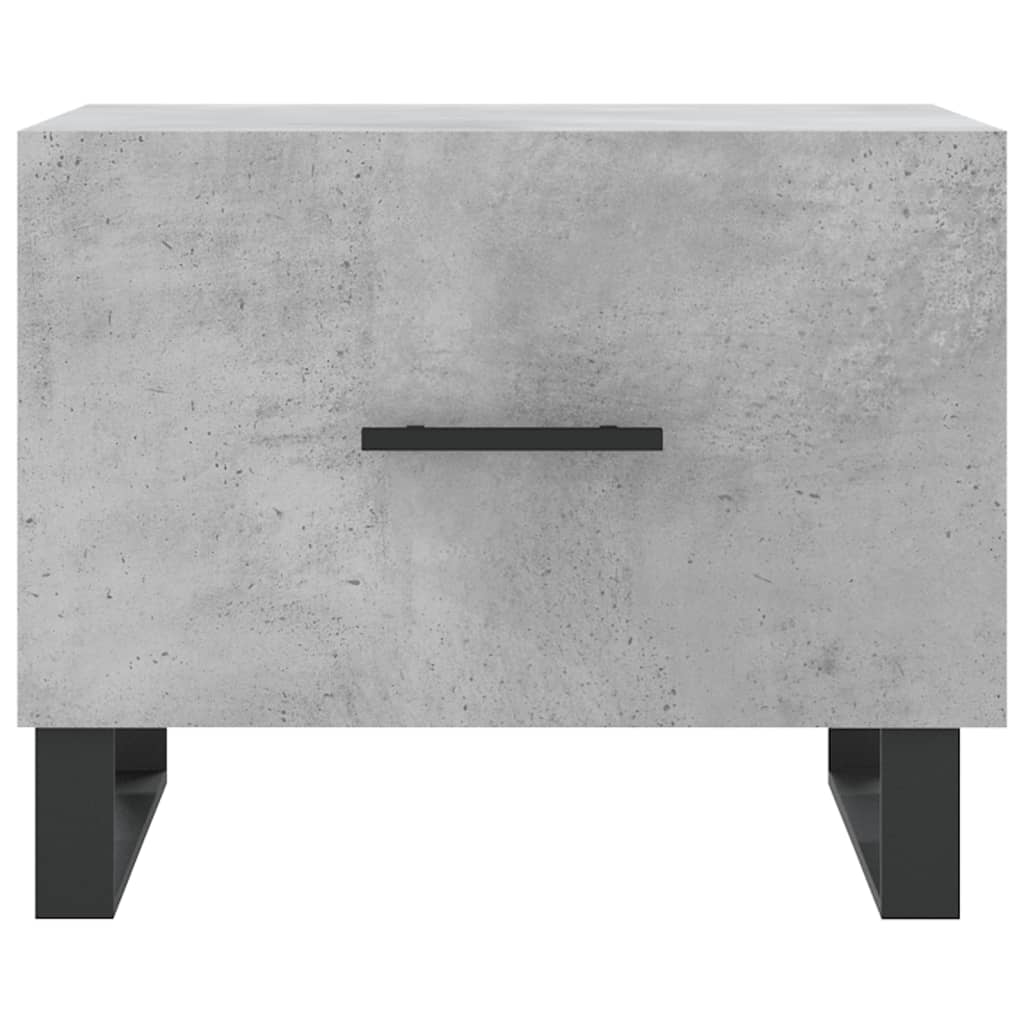 Table basse gris béton 50x50x40 cm en bois