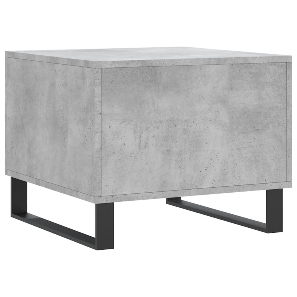 Table basse gris béton 50x50x40 cm en bois