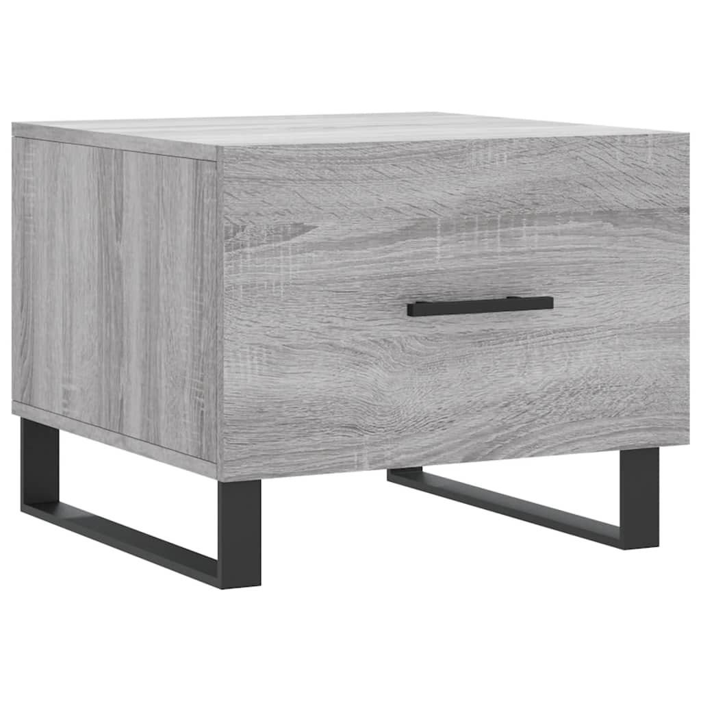 Table basse Sonoma grise 50x50x40 cm en bois