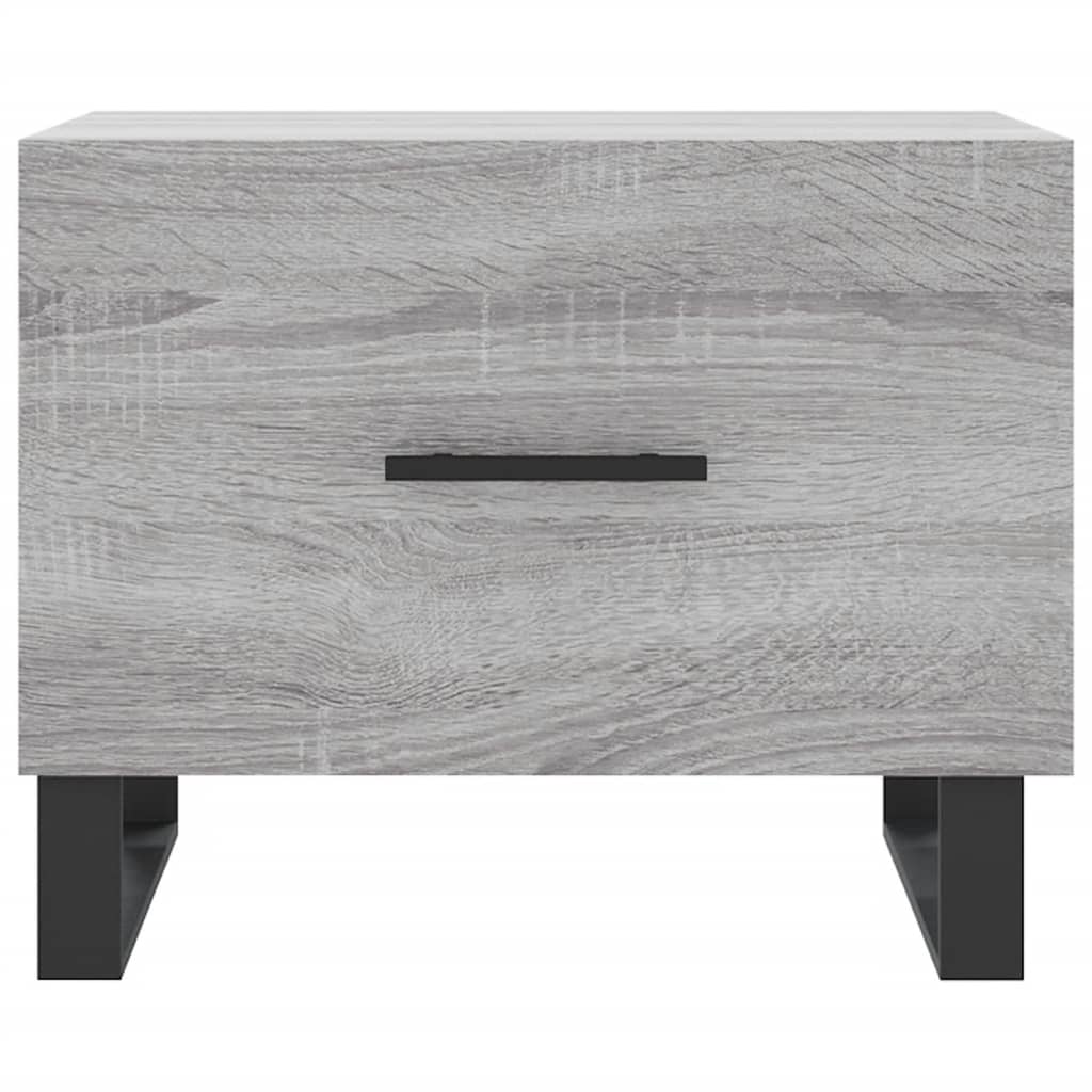 Table basse Sonoma grise 50x50x40 cm en bois