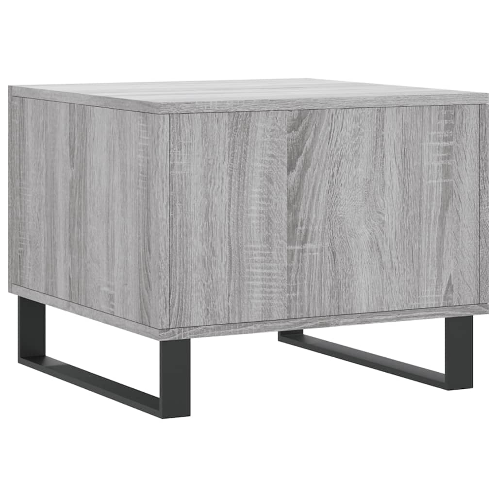 Table basse Sonoma grise 50x50x40 cm en bois