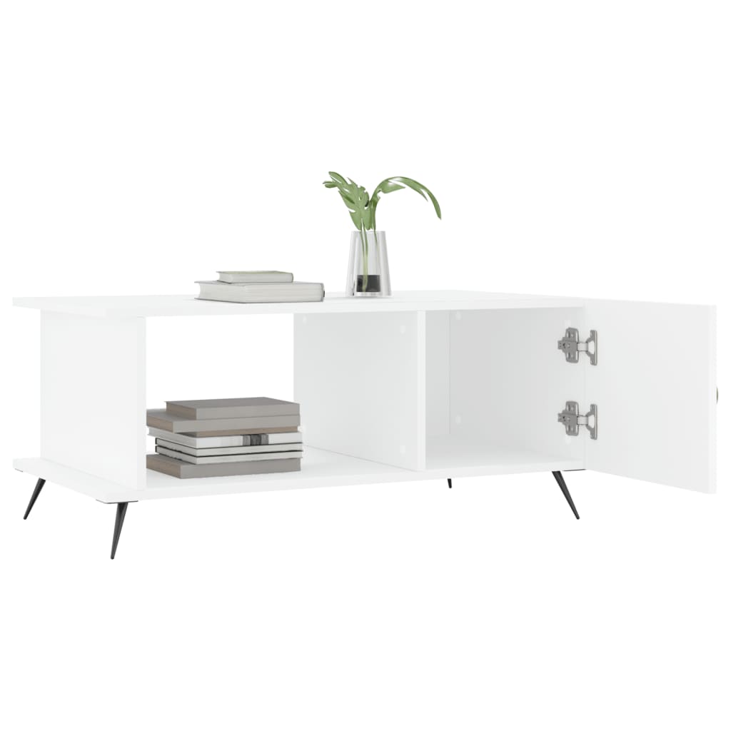 Coffee Table White 90x50x40 cm Wood Material