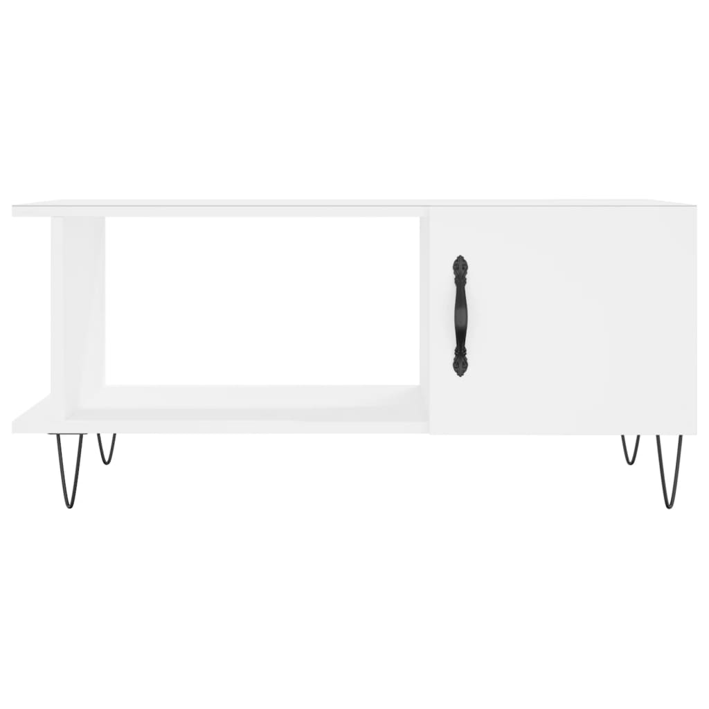 Coffee Table White 90x50x40 cm Wood Material