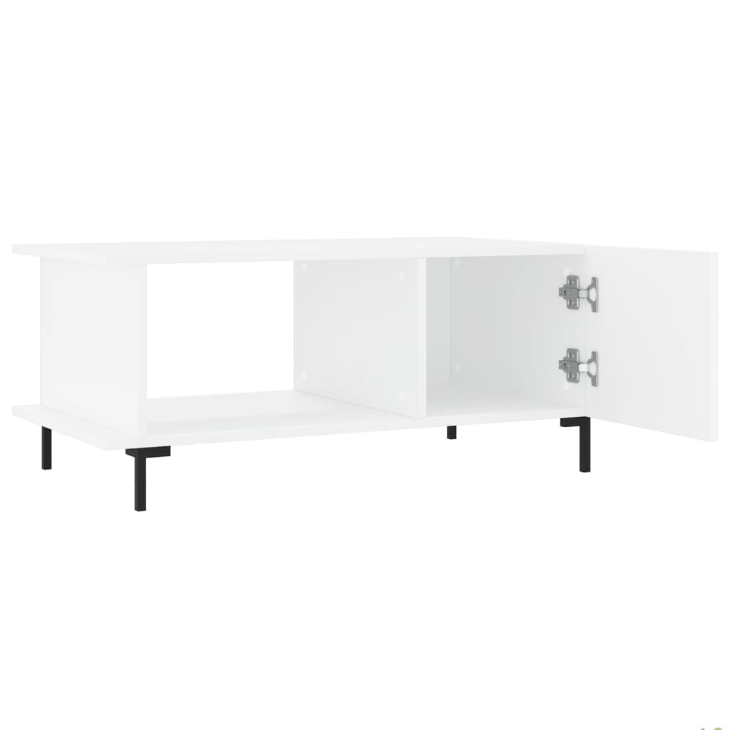 Coffee Table White 90x50x40 cm Wood Material