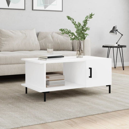 Coffee Table White 90x50x40 cm Wood Material