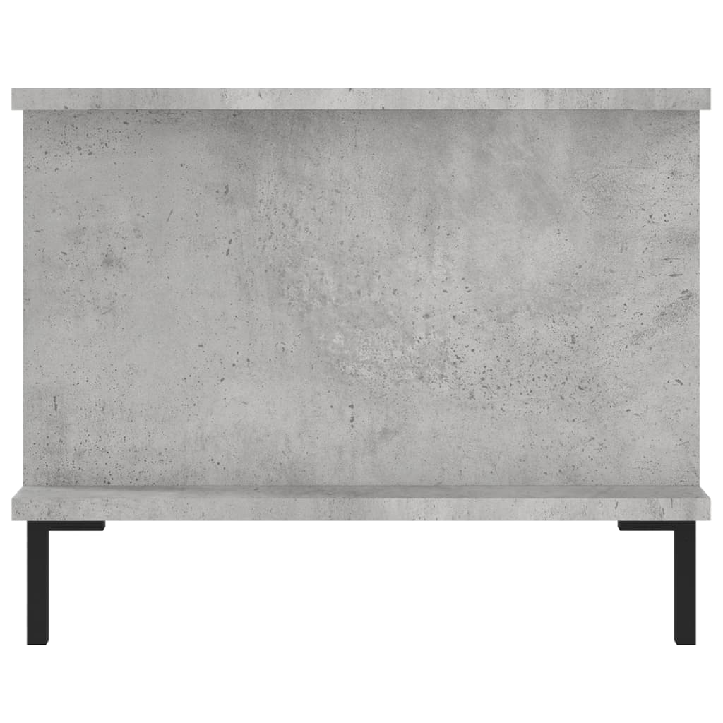 Table basse gris béton 90x50x40 cm en bois