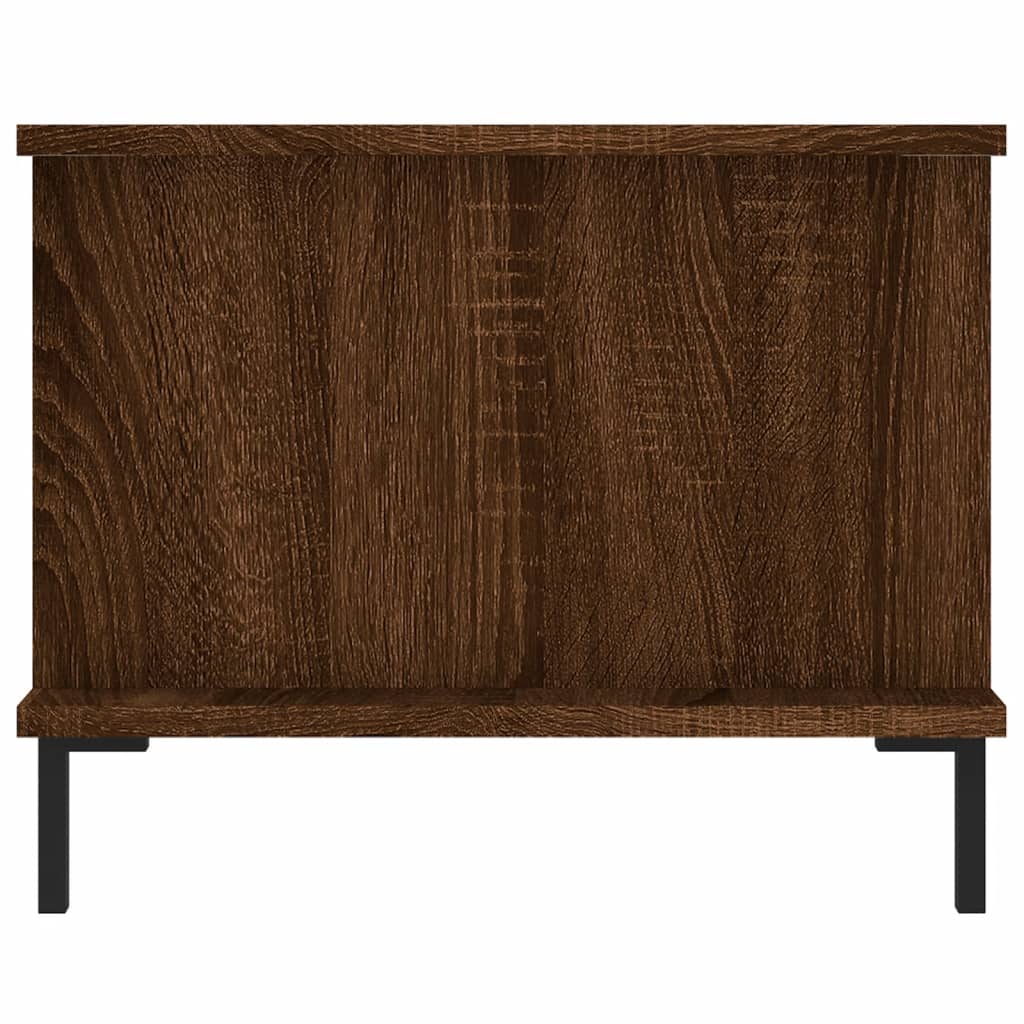 Table basse aspect chêne marron 90x50x40 cm en bois