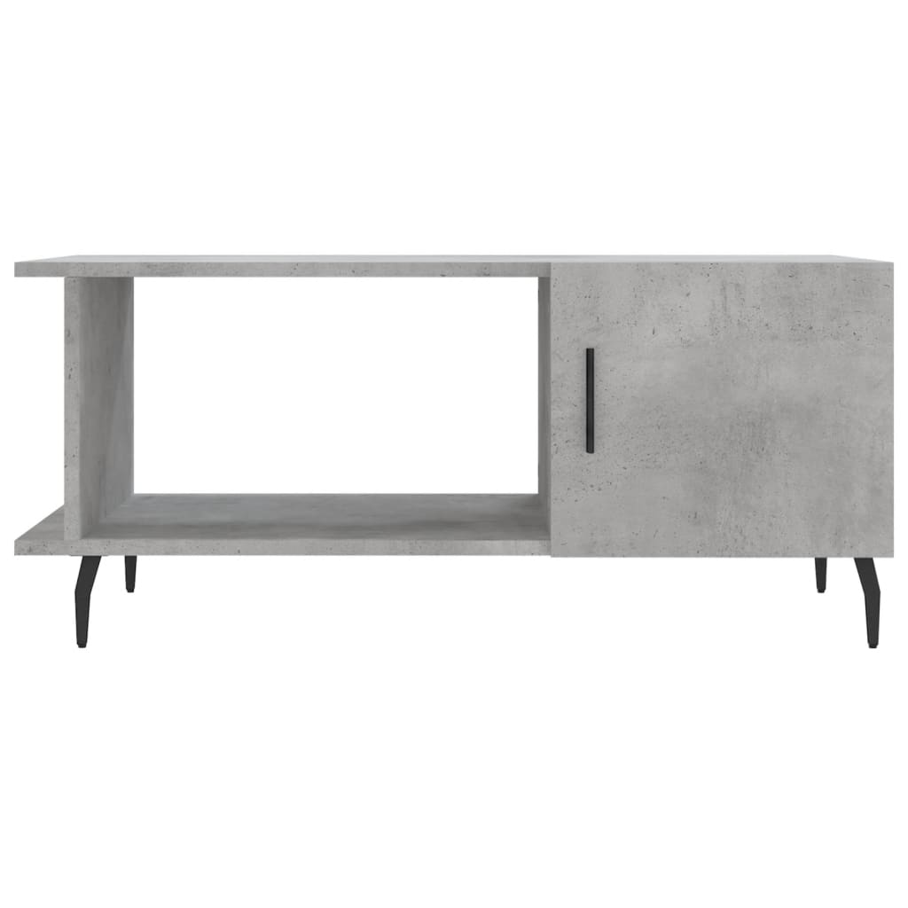 Table basse gris béton 90x50x40 cm en bois