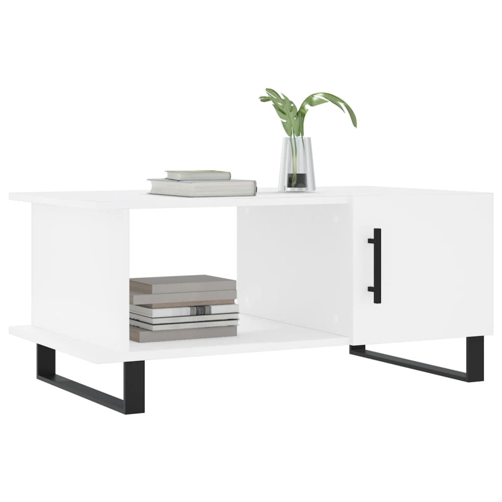 Coffee Table White 90x50x40 cm Wood Material