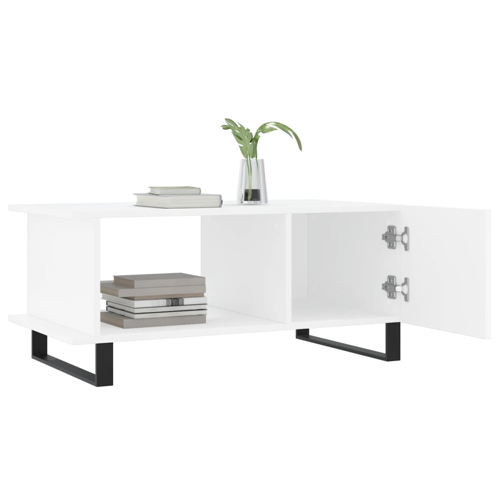 Coffee Table White 90x50x40 cm Wood Material