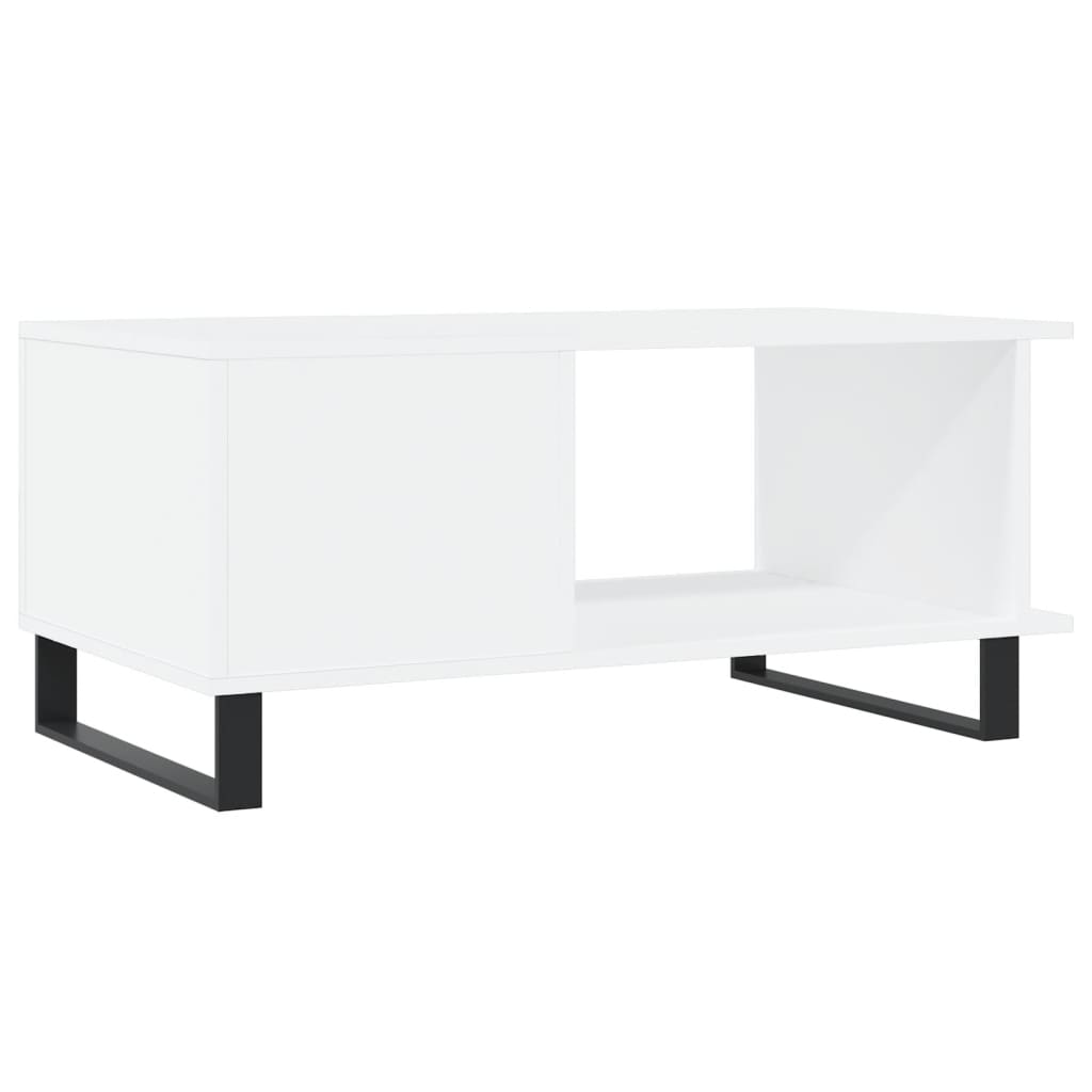 Coffee Table White 90x50x40 cm Wood Material
