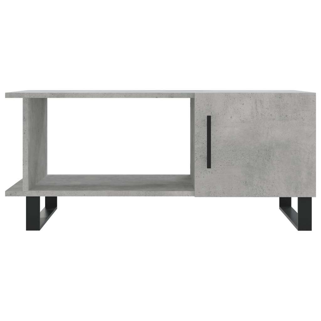 Table basse gris béton 90x50x40 cm en bois