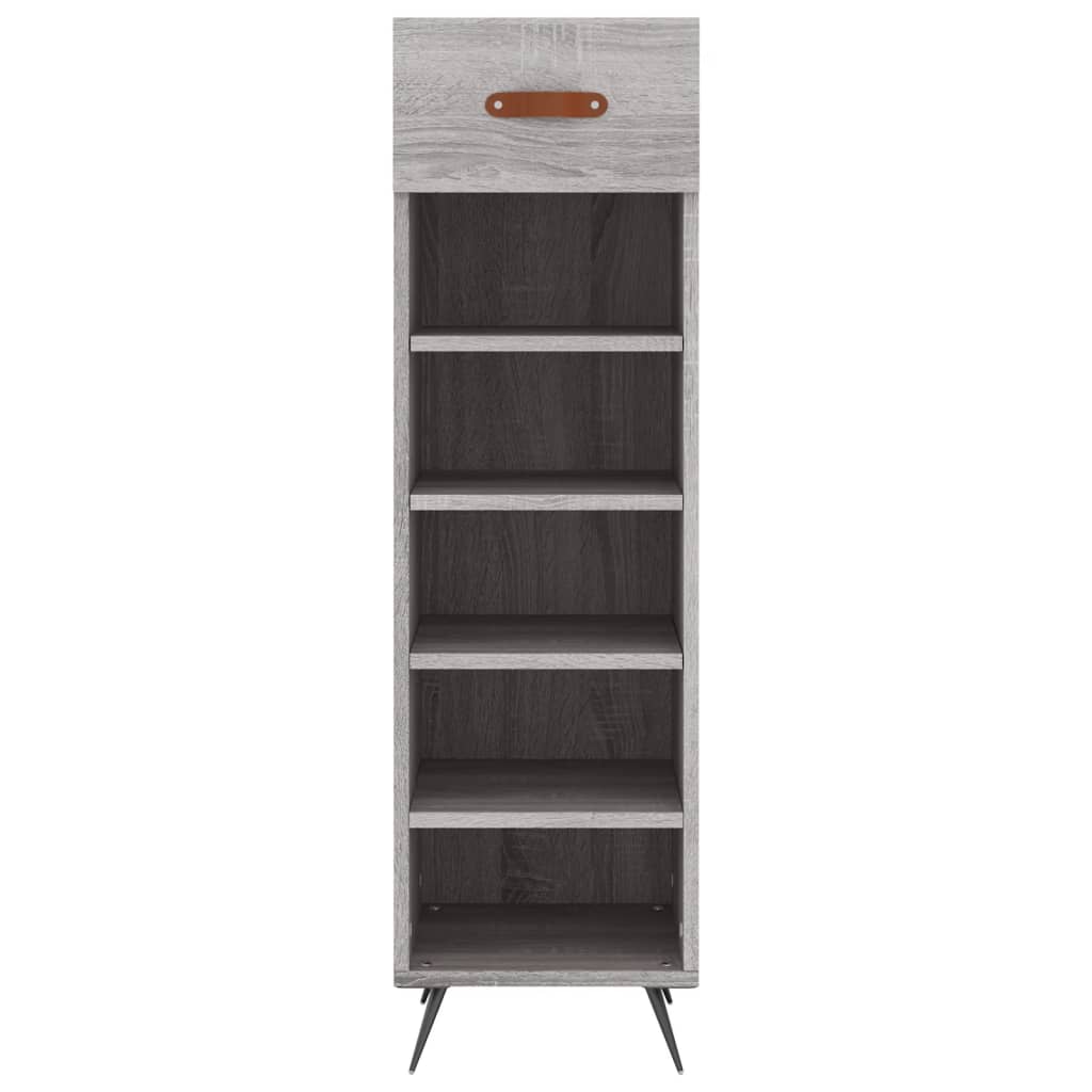 Schuhschrank Grau Sonoma 30x35x105 cm Holzwerkstoff