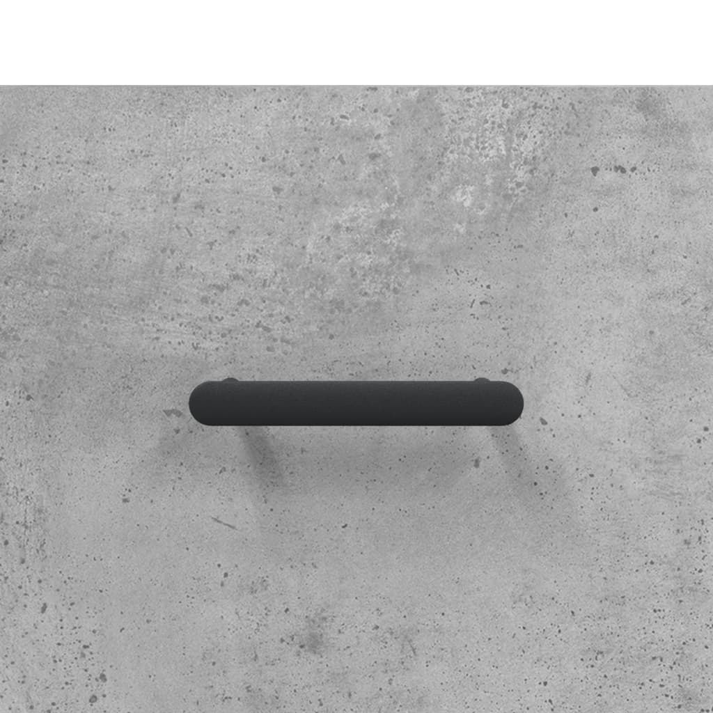 Meuble à chaussures gris béton 30x35x105 cm en bois