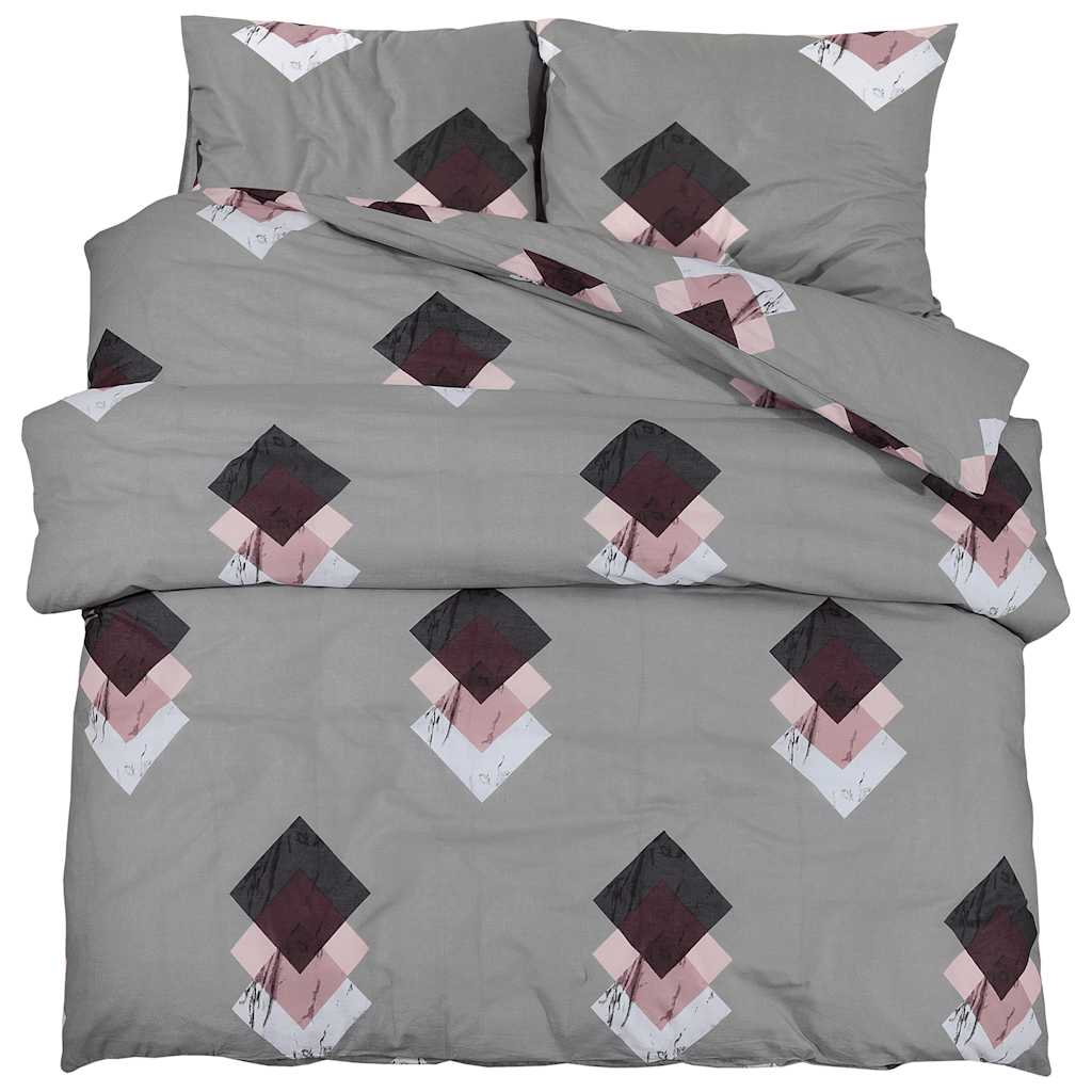 Bettwäsche-Set Mehrfarbig 200x200 cm Baumwolle