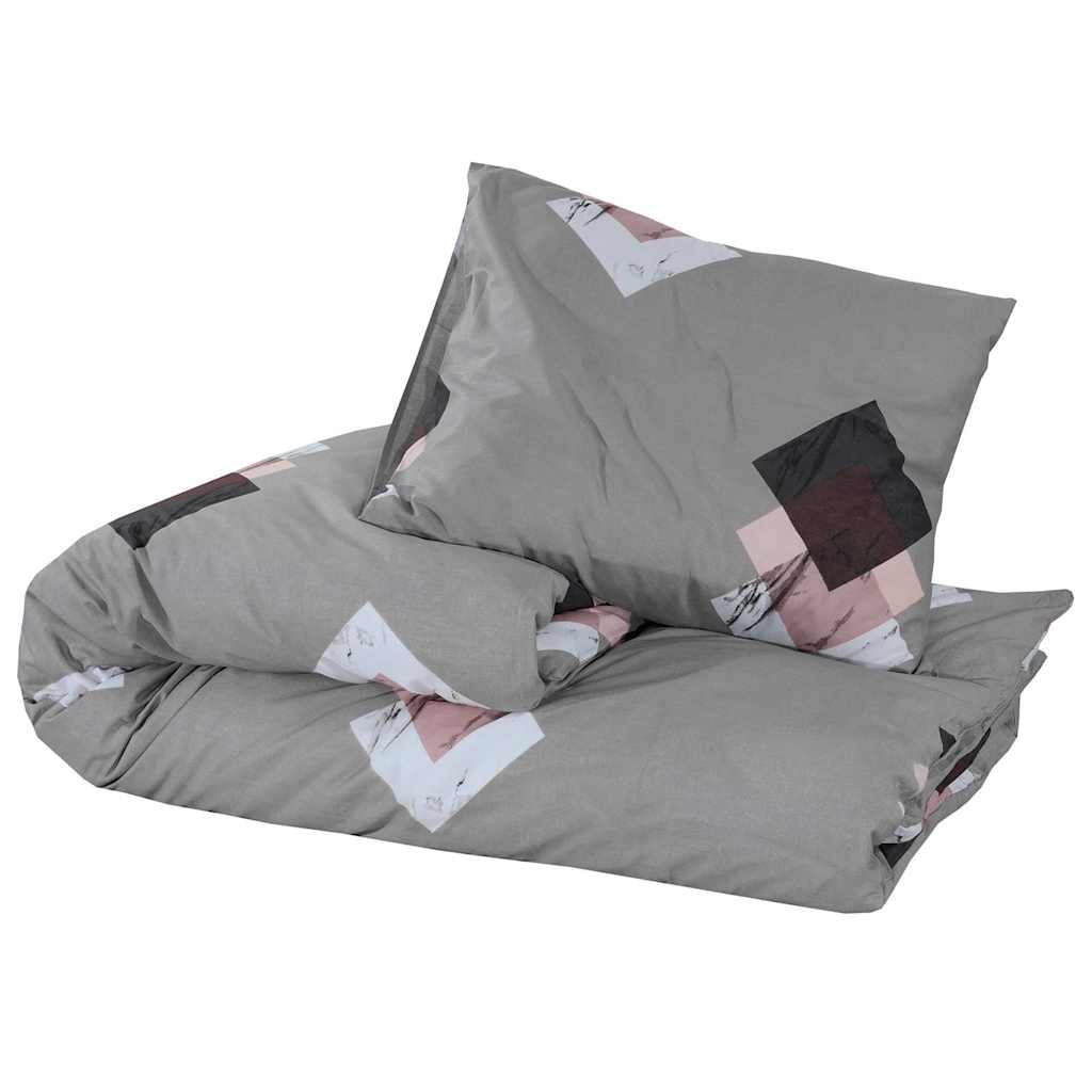 Bettwäsche-Set Mehrfarbig 200x200 cm Baumwolle