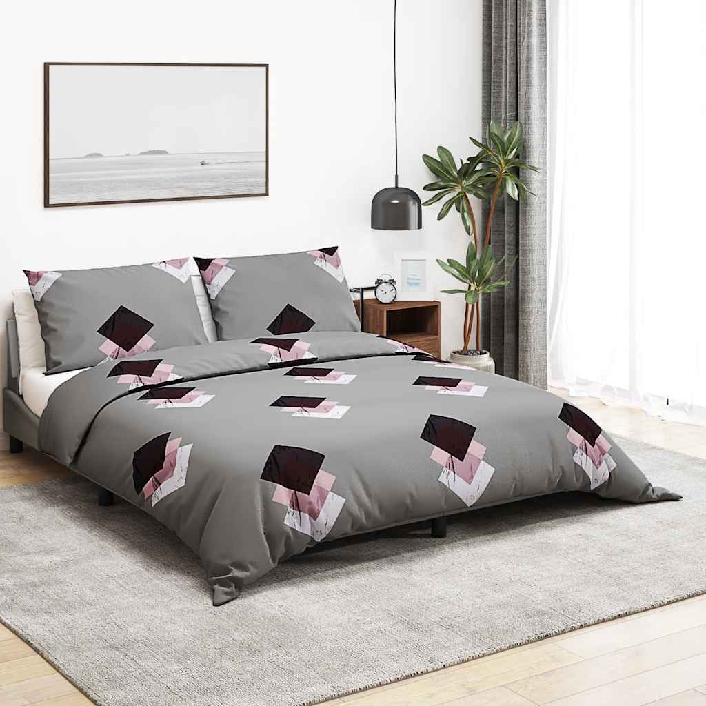 Bettwäsche-Set Mehrfarbig 200x200 cm Baumwolle