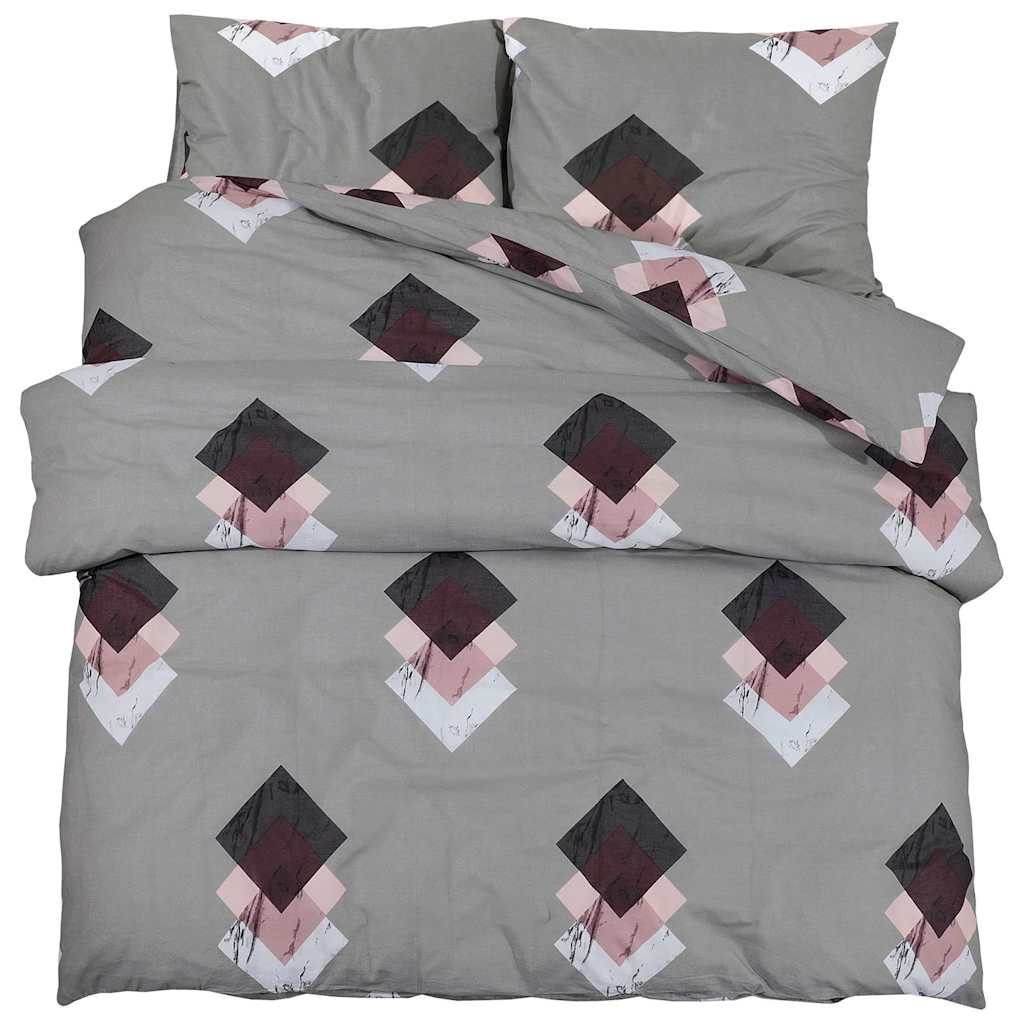 Bettwäsche-Set Mehrfarbig 200x200 cm Baumwolle