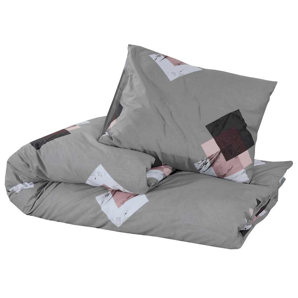 Bettwäsche-Set Mehrfarbig 200x200 cm Baumwolle
