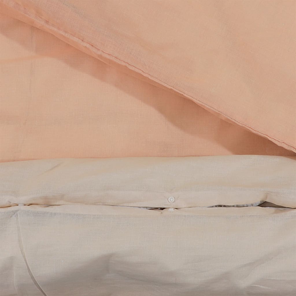 Parure de lit rose 260x220 cm coton