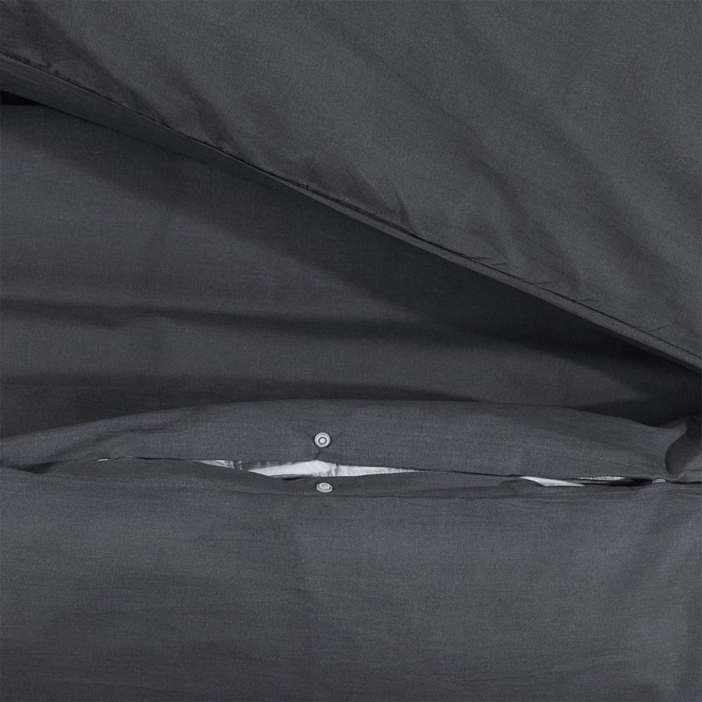 Parure de lit noire 155x220 cm coton