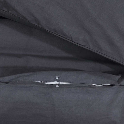Bettwäsche-Set Schwarz und Weiß 225x220 cm Baumwolle