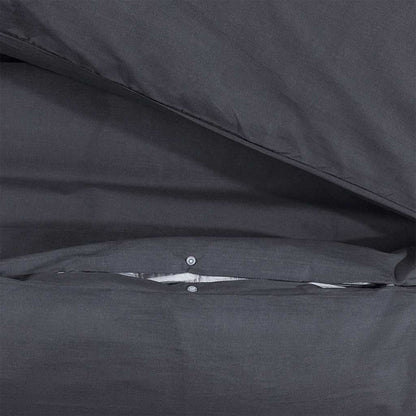 Bettwäsche-Set Schwarz und Weiß 260x220 cm Baumwolle