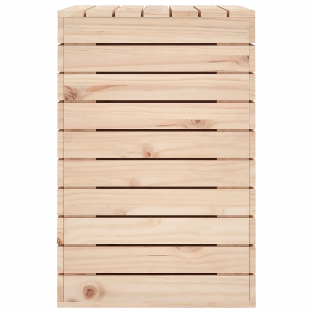 Coffre à linge 88,5x44x66 cm en bois de pin massif