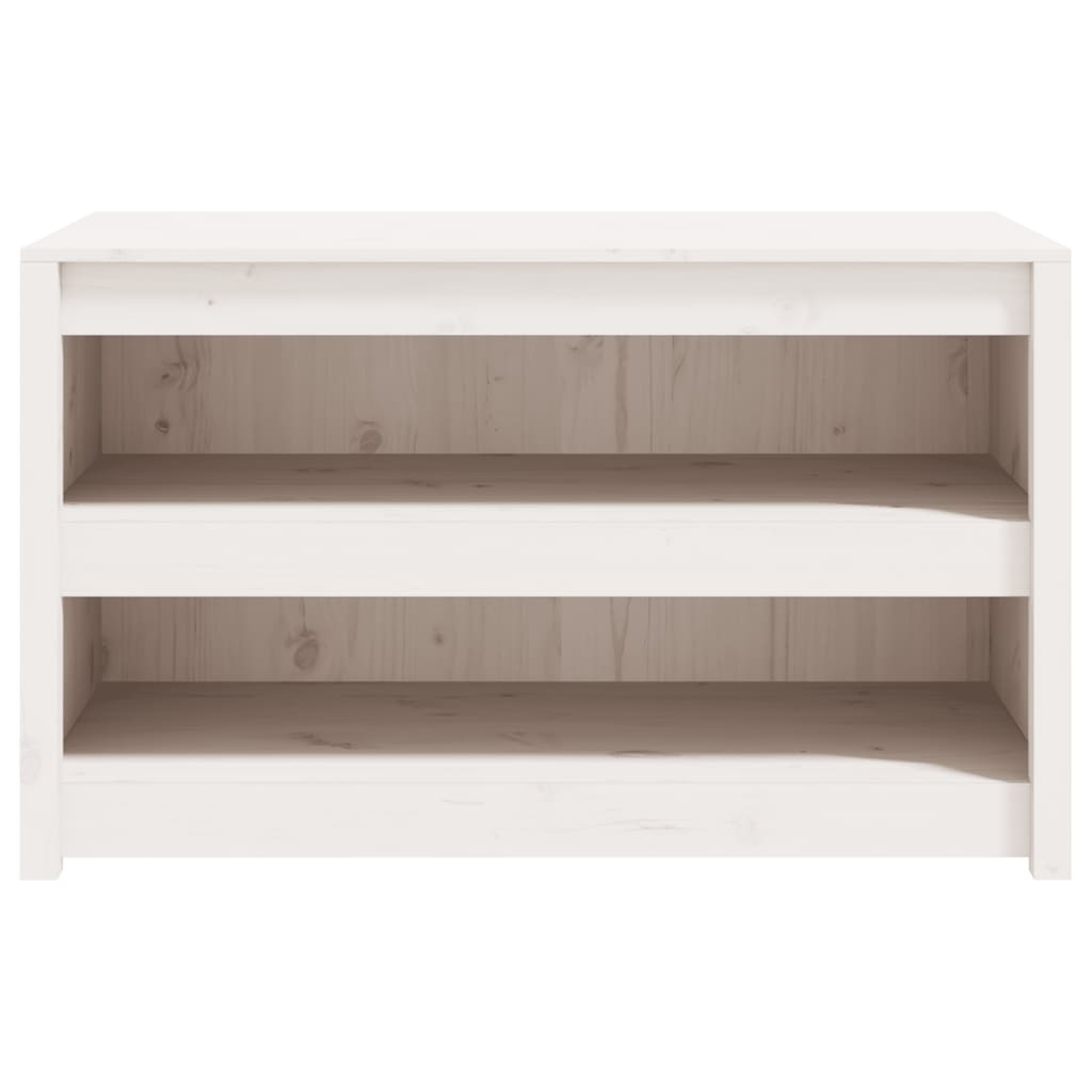 Meuble de cuisine d'extérieur blanc 106x55x64 cm en bois de pin massif
